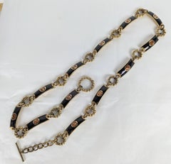 Gucci Enamel Logo Belt