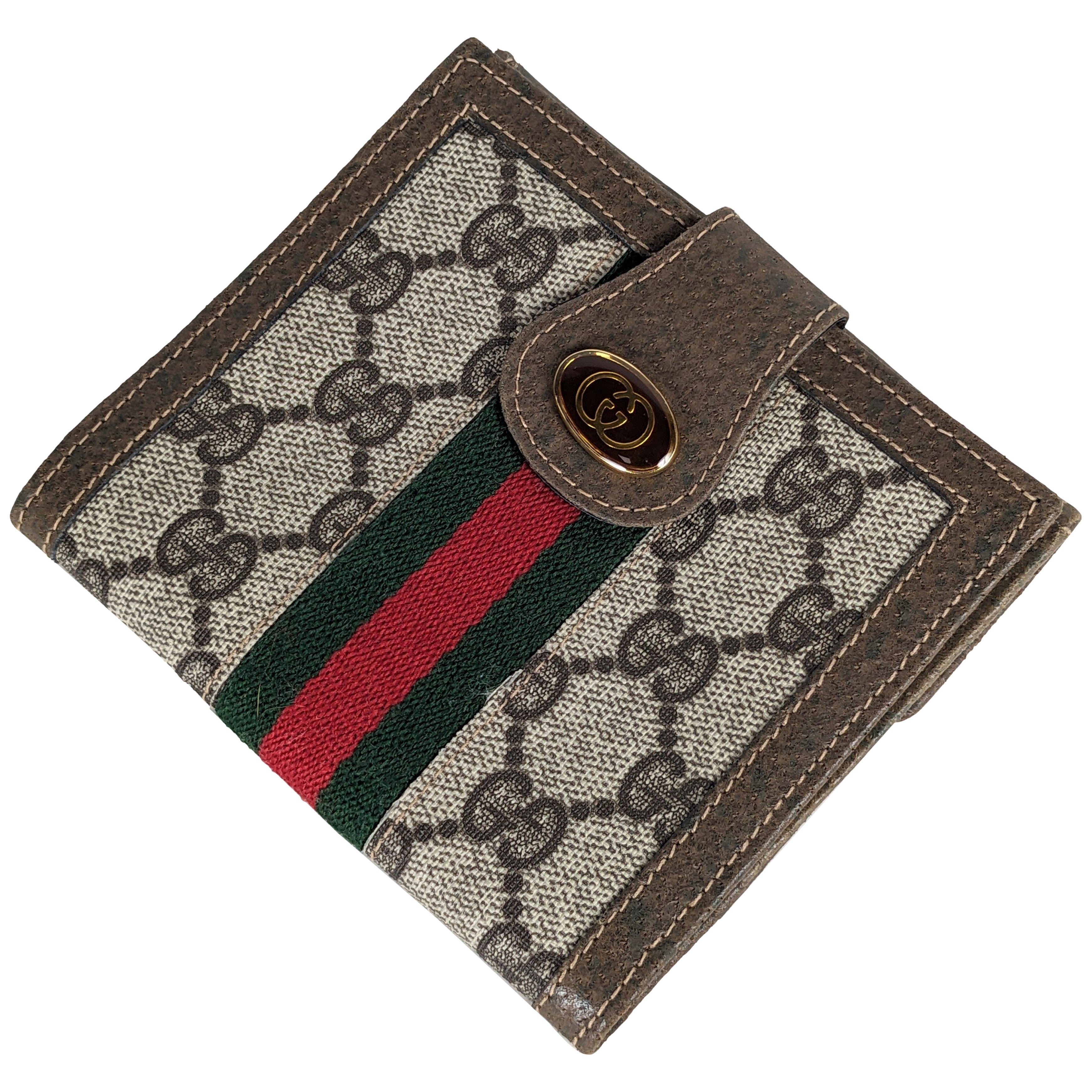 Portafoglio con logo smaltato Gucci