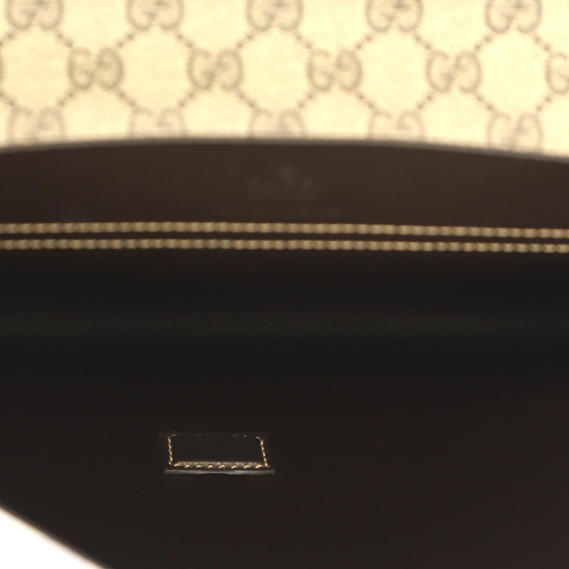 Gucci Envelope Clutch GG Canvas and Leather Large 1