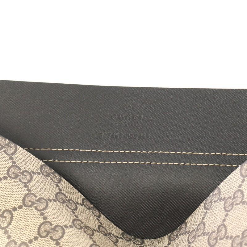 Gucci Envelope Clutch GG Canvas and Leather Large 2