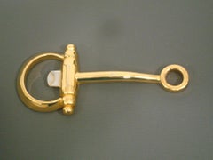 Gucci Equestrian Gilt Bottle Opener Vintage Barware. Italy 1970´s