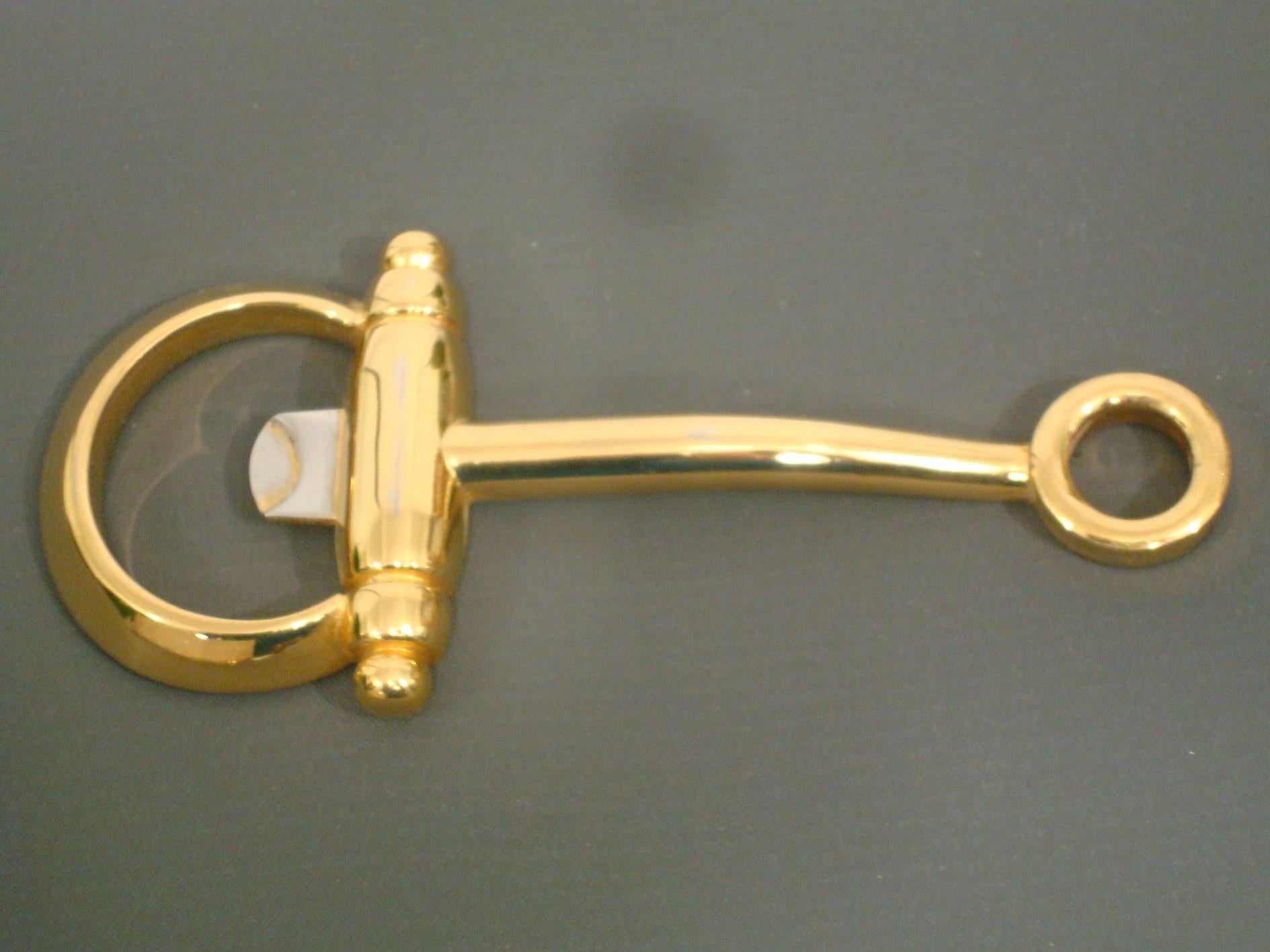 Gucci Equestrian Gilt Flaschenöffner Vintage Barware. Italien 1970er Jahre (Moderne) im Angebot