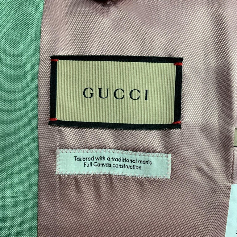 Gucci Green Viscose Blend Fabric Blazer Size 6/40