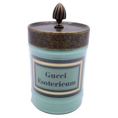 Gucci Esotericum Scented Candle Aqua Green Murano Glass Jar