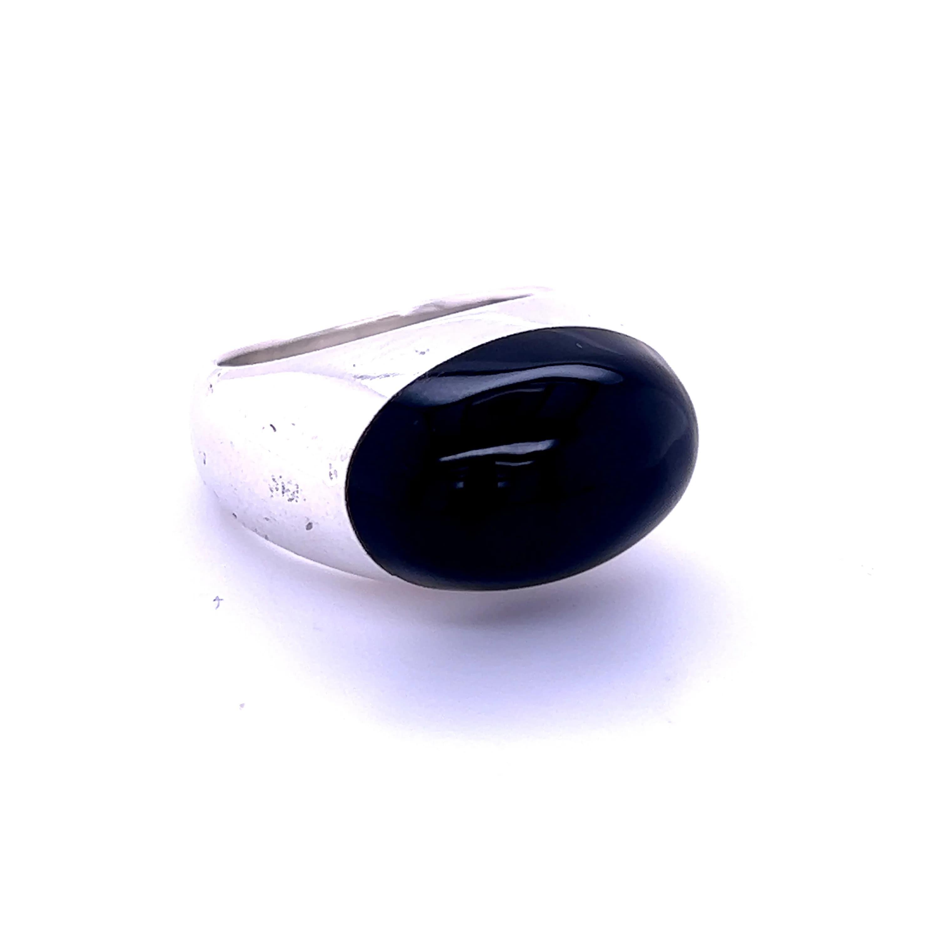 Authentic Gucci Estate Black Onyx Ring Size 6.75 Sterling Silver 6 mm G22

This elegant Authentic Gucci ring is made of sterling silver with a NEW ONYX  CABOCHON  stone and has a weight of 19 grams.

TRUSTED SELLER SINCE 2002

PLEASE SEE OUR