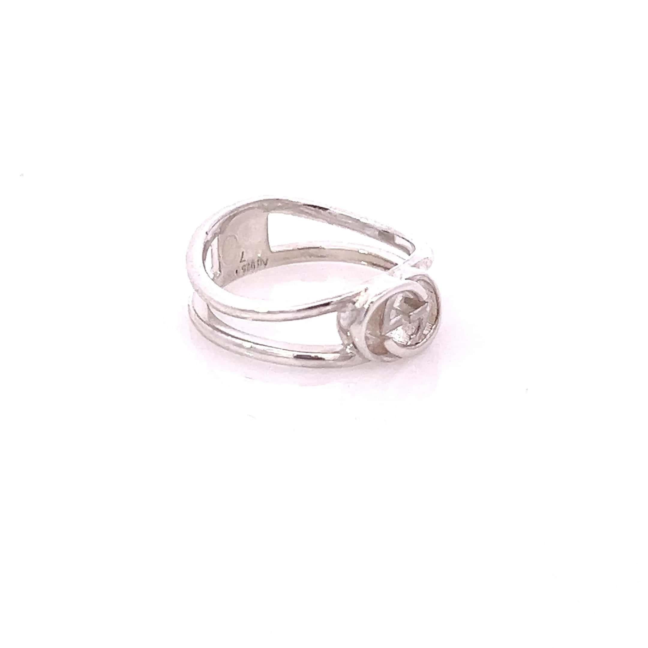 De las mujeres Gucci Estate Ladies Anillo Talla 4 Plata de Ley 2,2 Gramos en venta