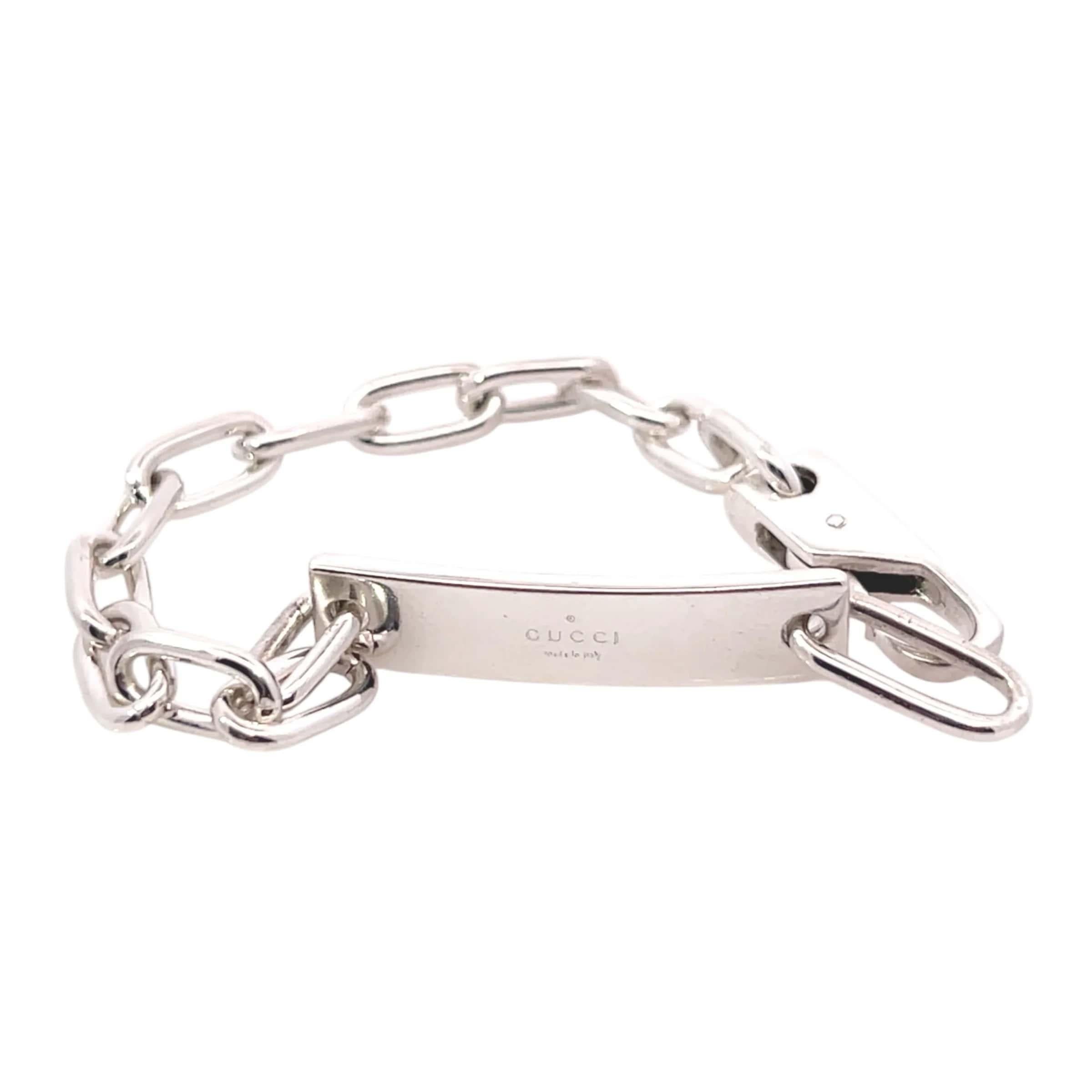 Women's Gucci Estate Link Plate Bracelet Size 7