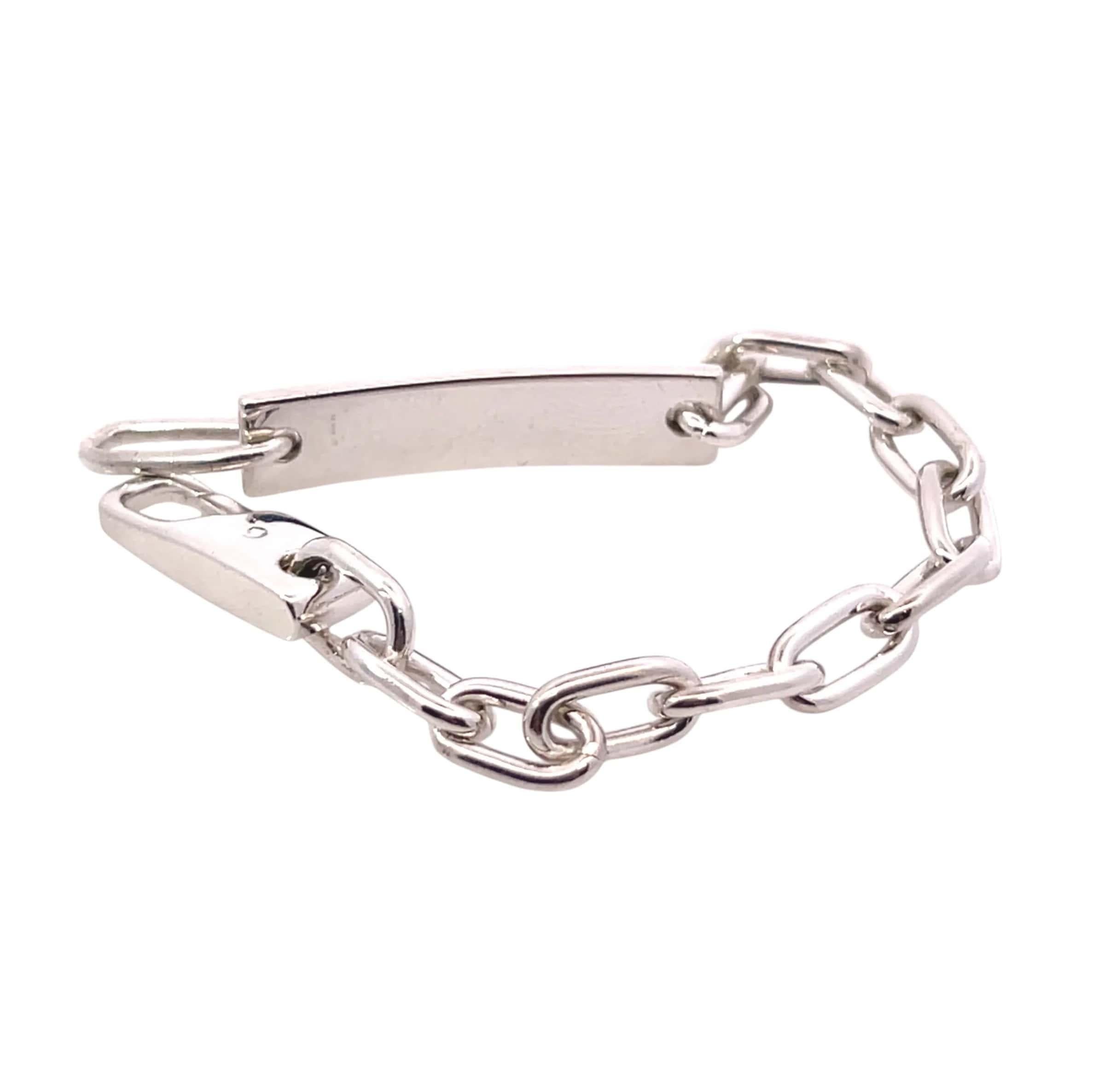Gucci Estate Link Plate Bracelet Size 7