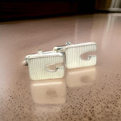 Gucci Estate Mens Cufflinks Sterling Silver