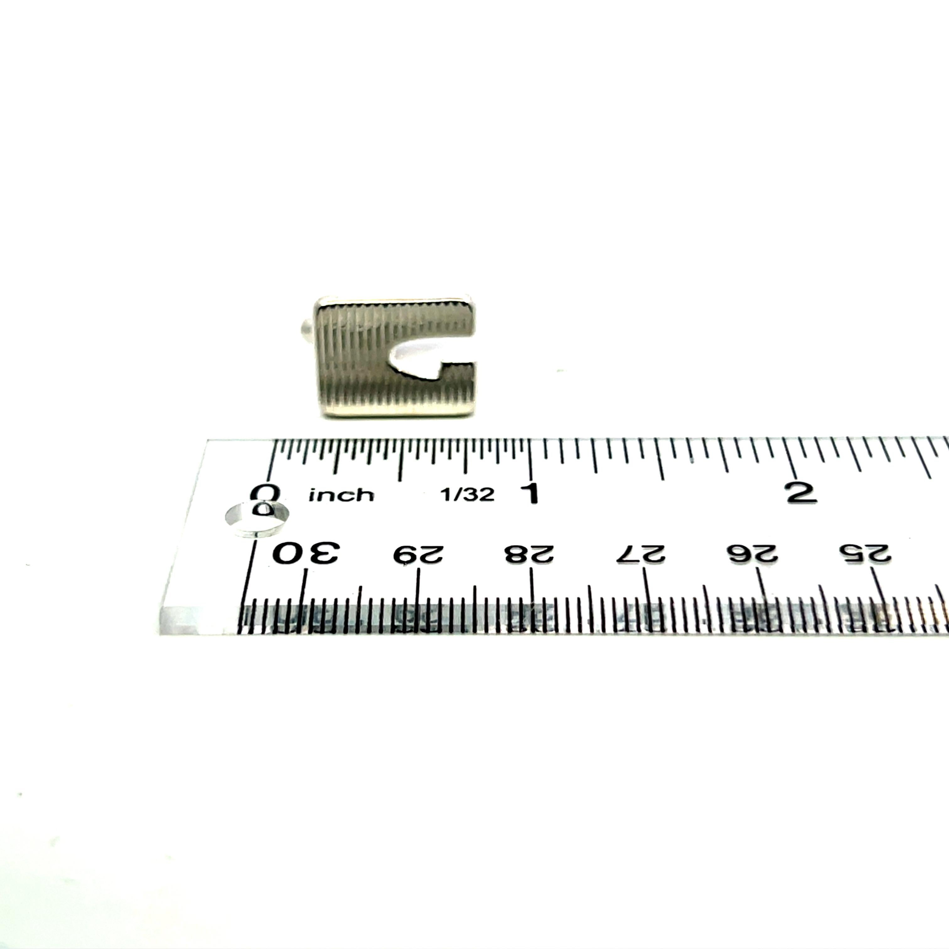 Gucci Estate Mens Cufflinks Sterling Silver For Sale 5