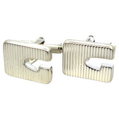Gemelos para caballero Gucci Estate Plata de ley