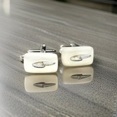 Gucci Estate Mens Cufflinks Sterling Silver