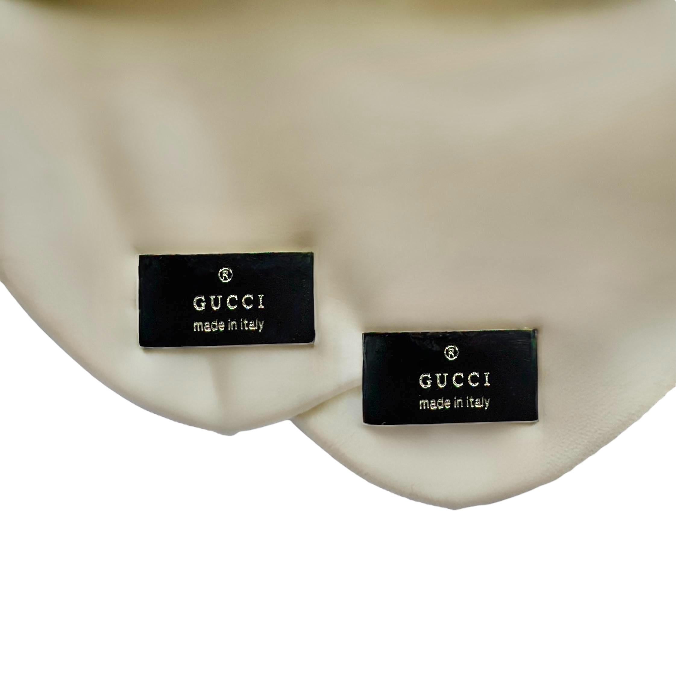 Authentic Gucci Estate Mens Cufflinks Sterling Silver For Sale 2