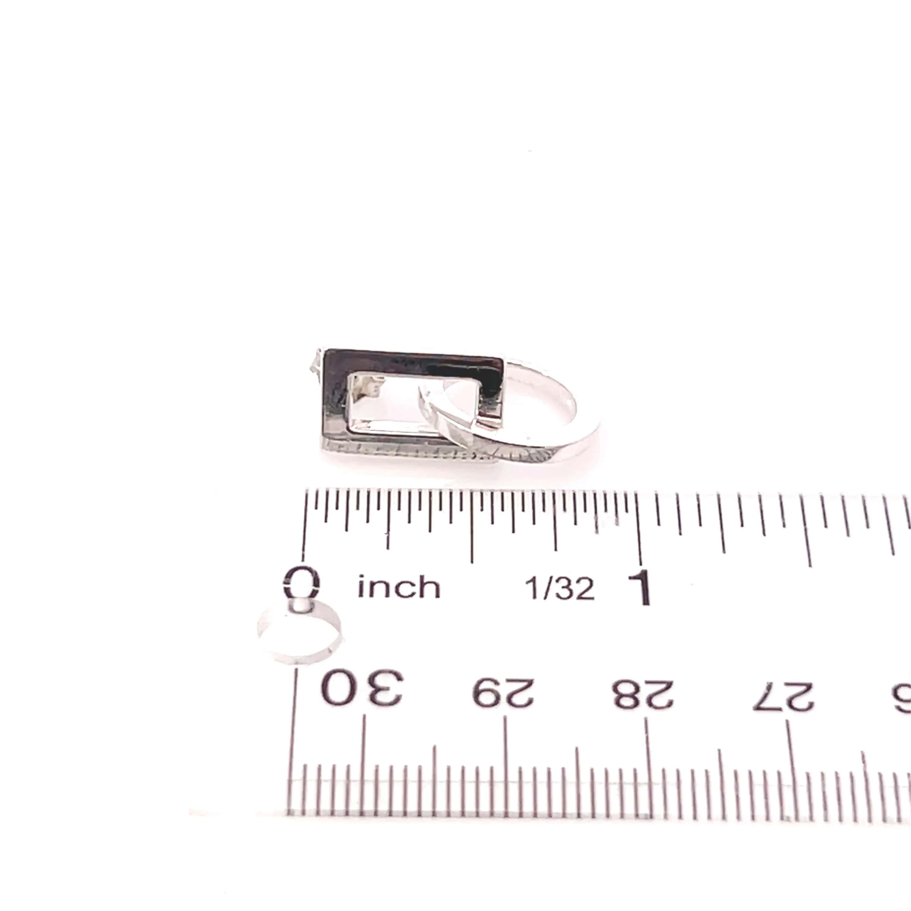 Orecchini a buco Gucci Estate Argento 7,73 grammi in vendita 2