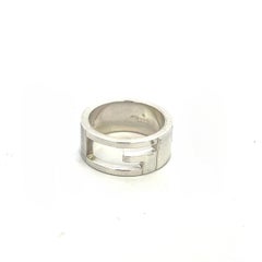 Gucci Estate Ring Size 5 Sterling Silver 8 mm