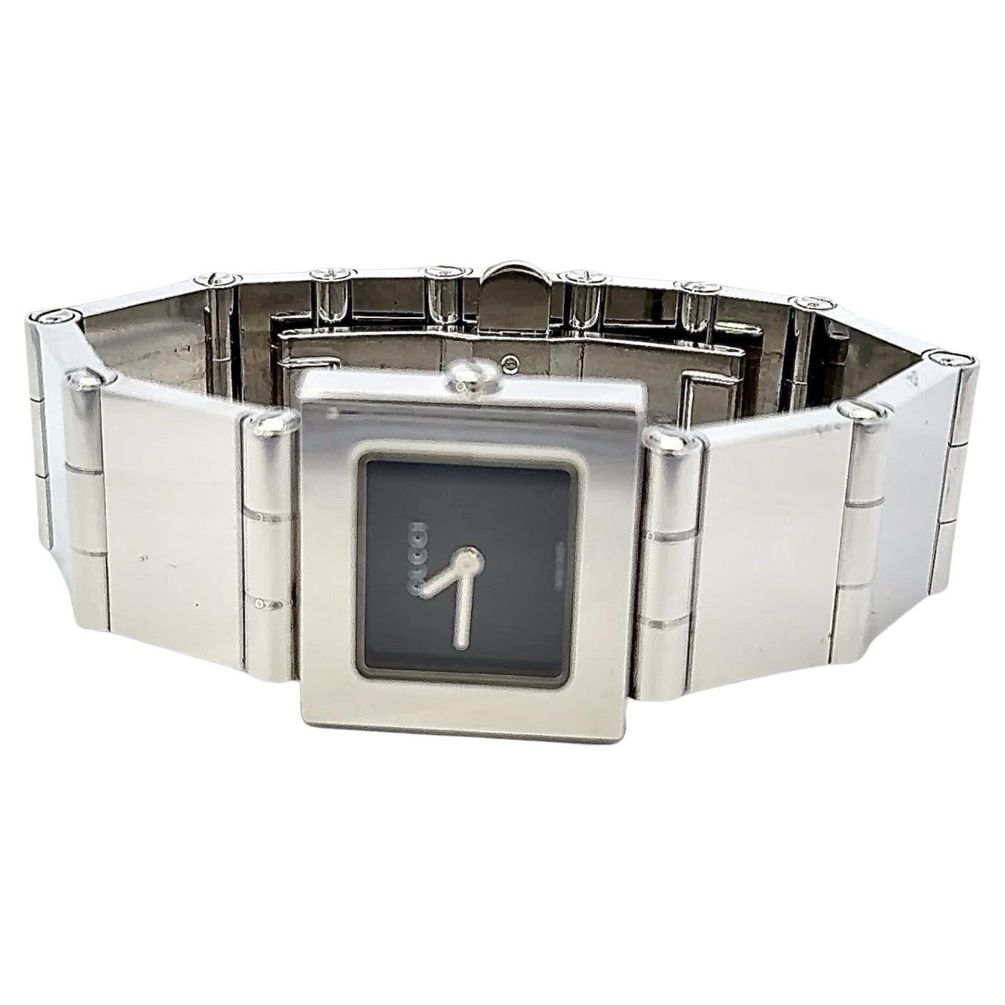 Gucci Montre-bracelet en acier inoxydable résistant à l'eau de fabrication suisse 6" Estate