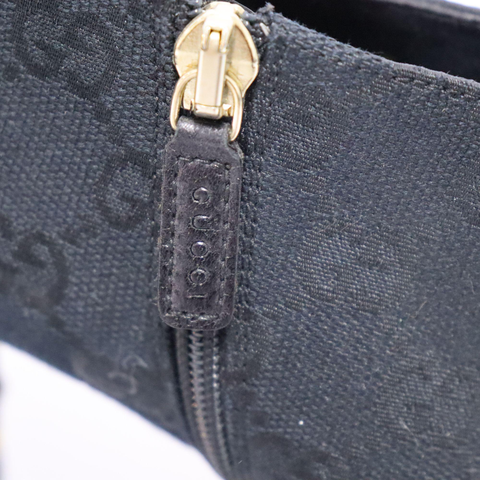 Gucci EU 36.5 Vintage Black Monogram Heeled Ankle Boots 1
