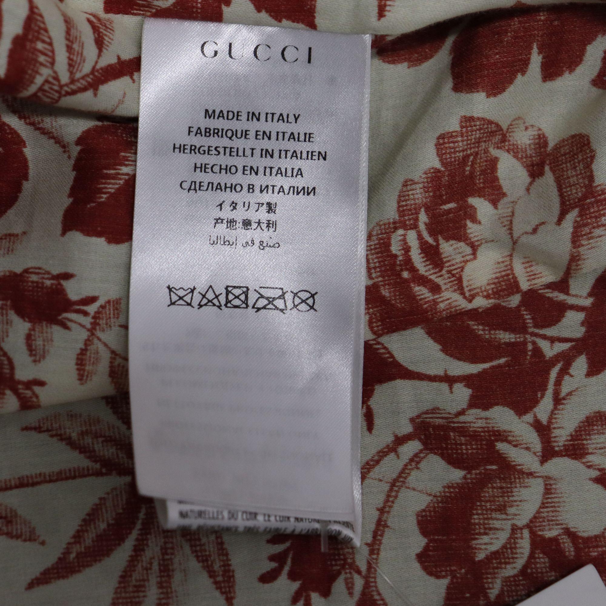 Gucci IT42 NWT Black Leather Jacket, 2017 Collection For Sale 3