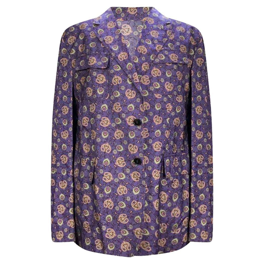 GUCCI EVENING LILAC PRINTED BLAZER JACKET for Men IT 58 - US 48