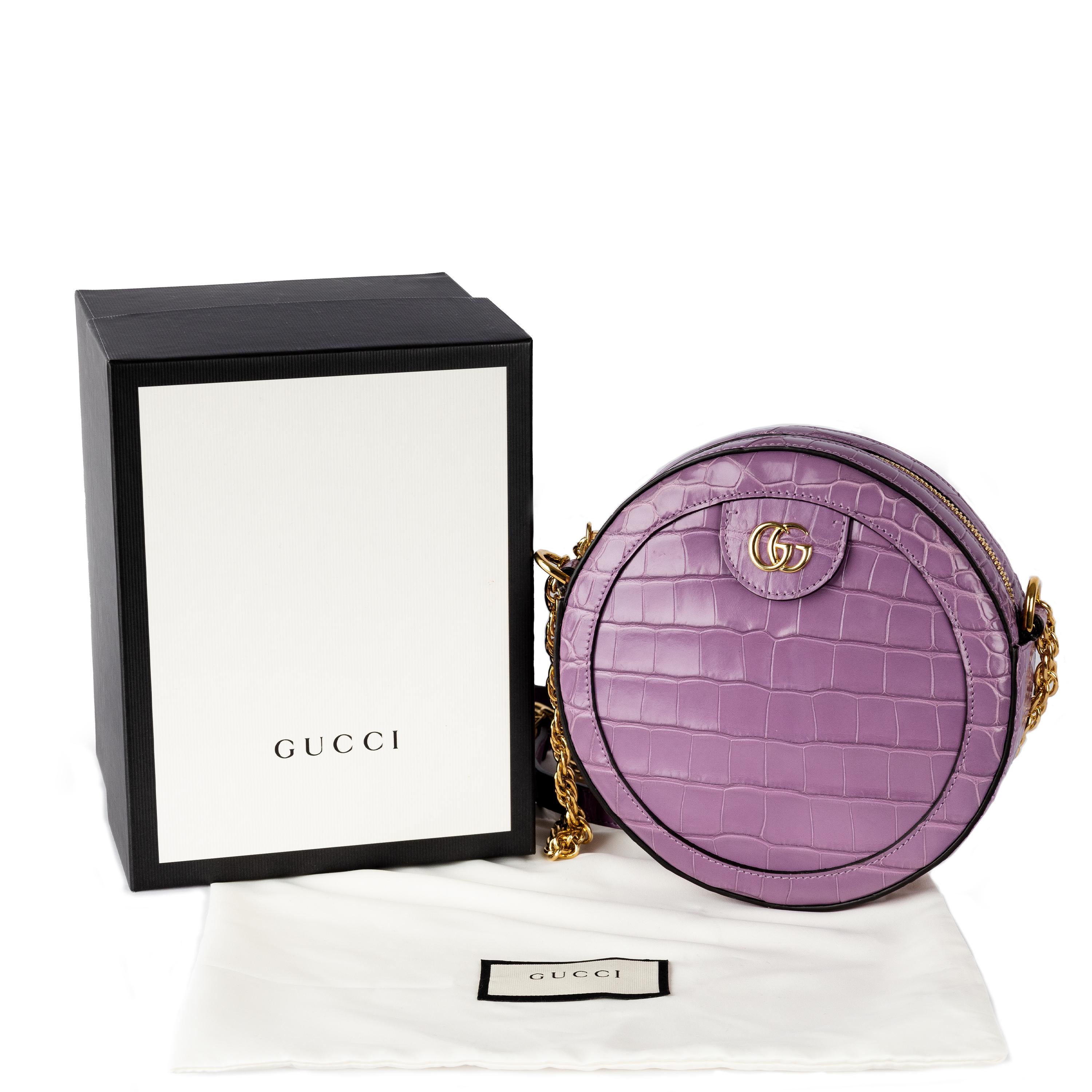 Gucci Exotic Leather Ophidia Crossbody Bag 2