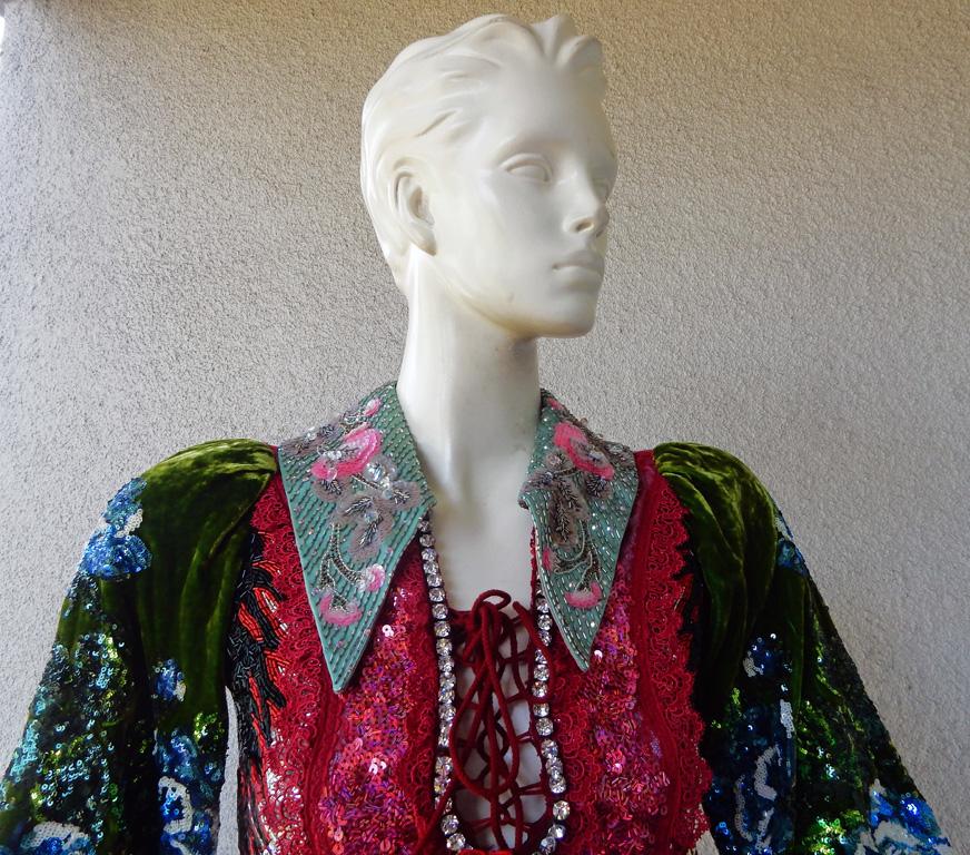 Gucci Exquisite $30K Runway Hand Embroidered Beaded Gown 1