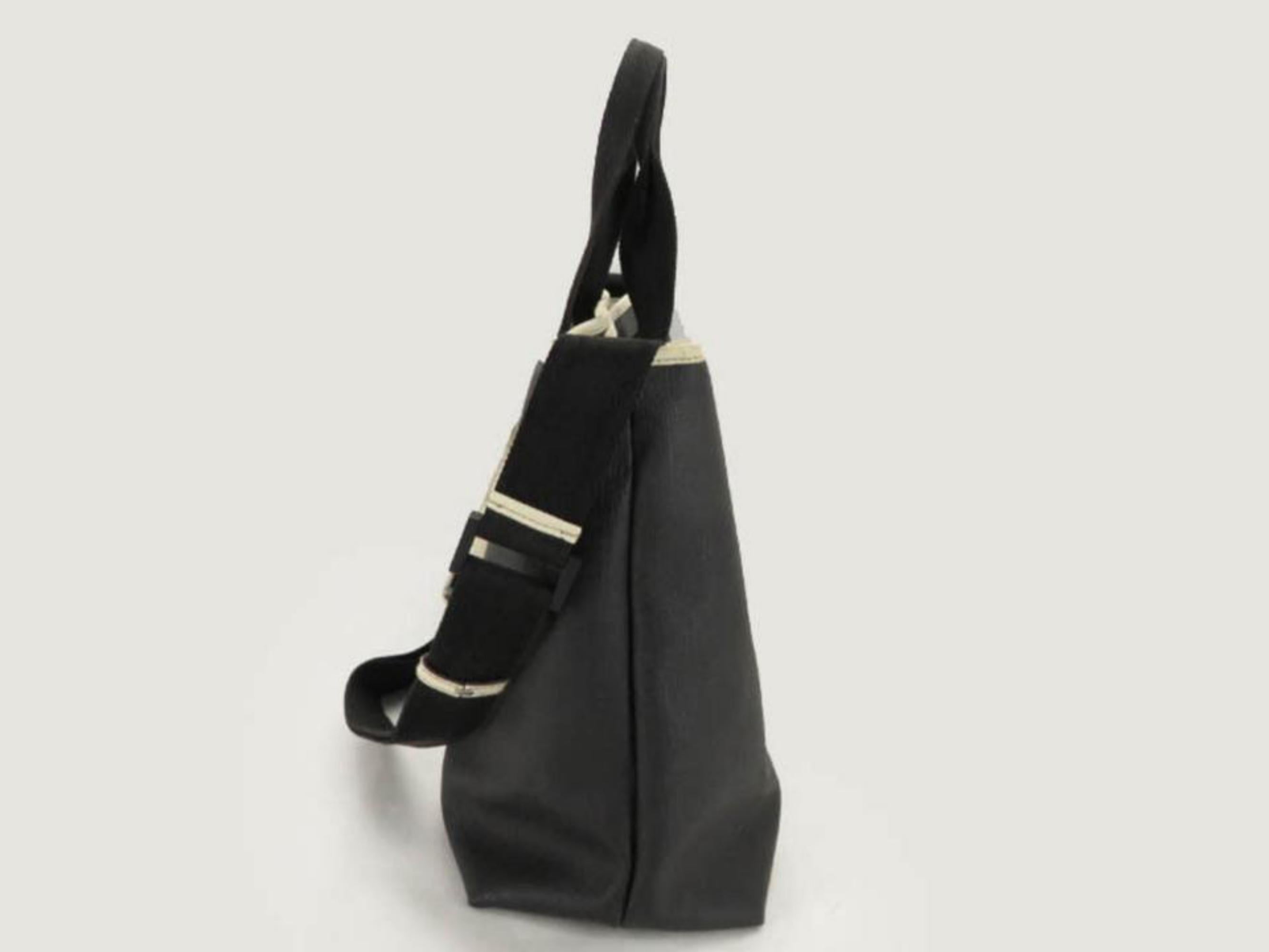 Gucci Extra Large Logo Supreme 2way Shopper 868896 Black Coated Canvas Tote For Sale 3