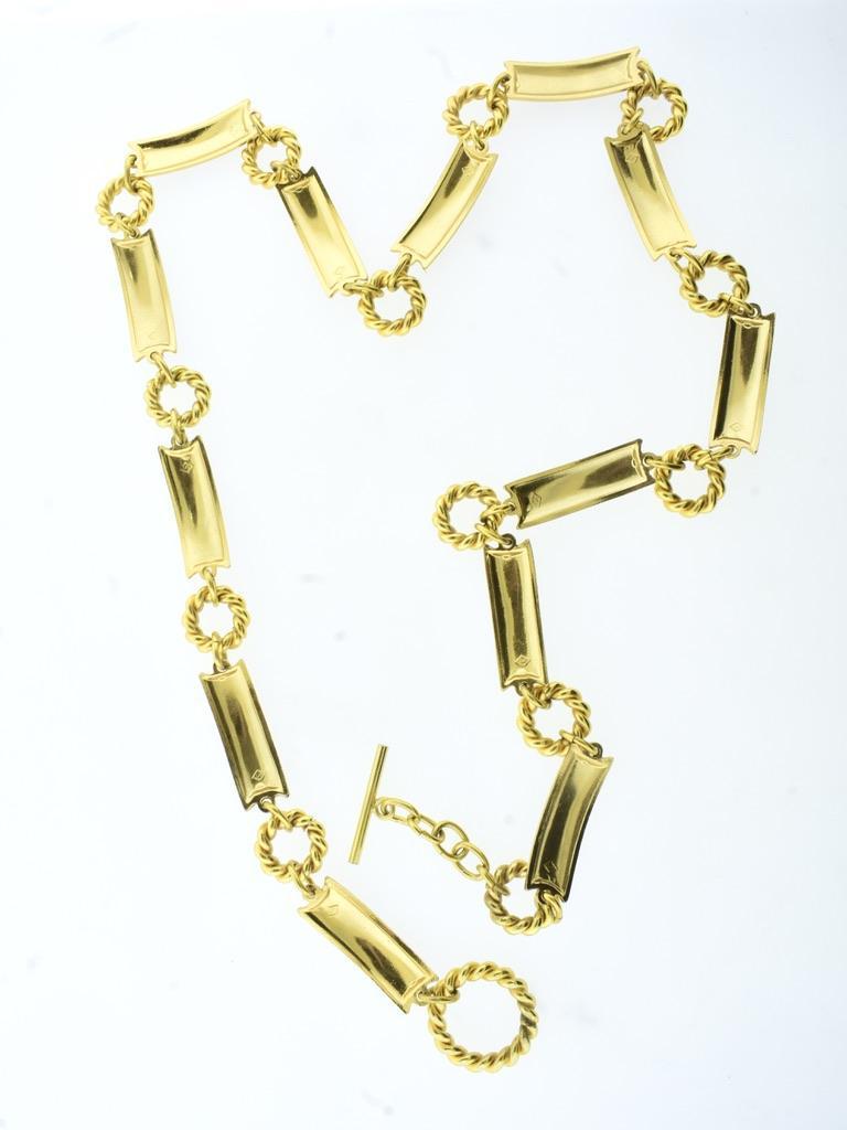 Gucci Extra Long & Adjustable Enameled Vintage Belt/Neck Chain,  1970's 6