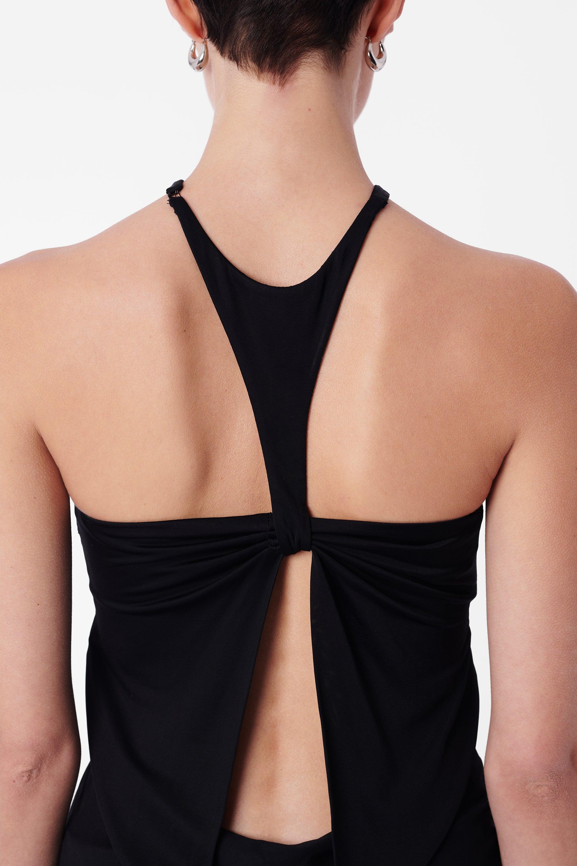 Women's or Men's Gucci  F/W 2004 Black Silk Cut-out Top