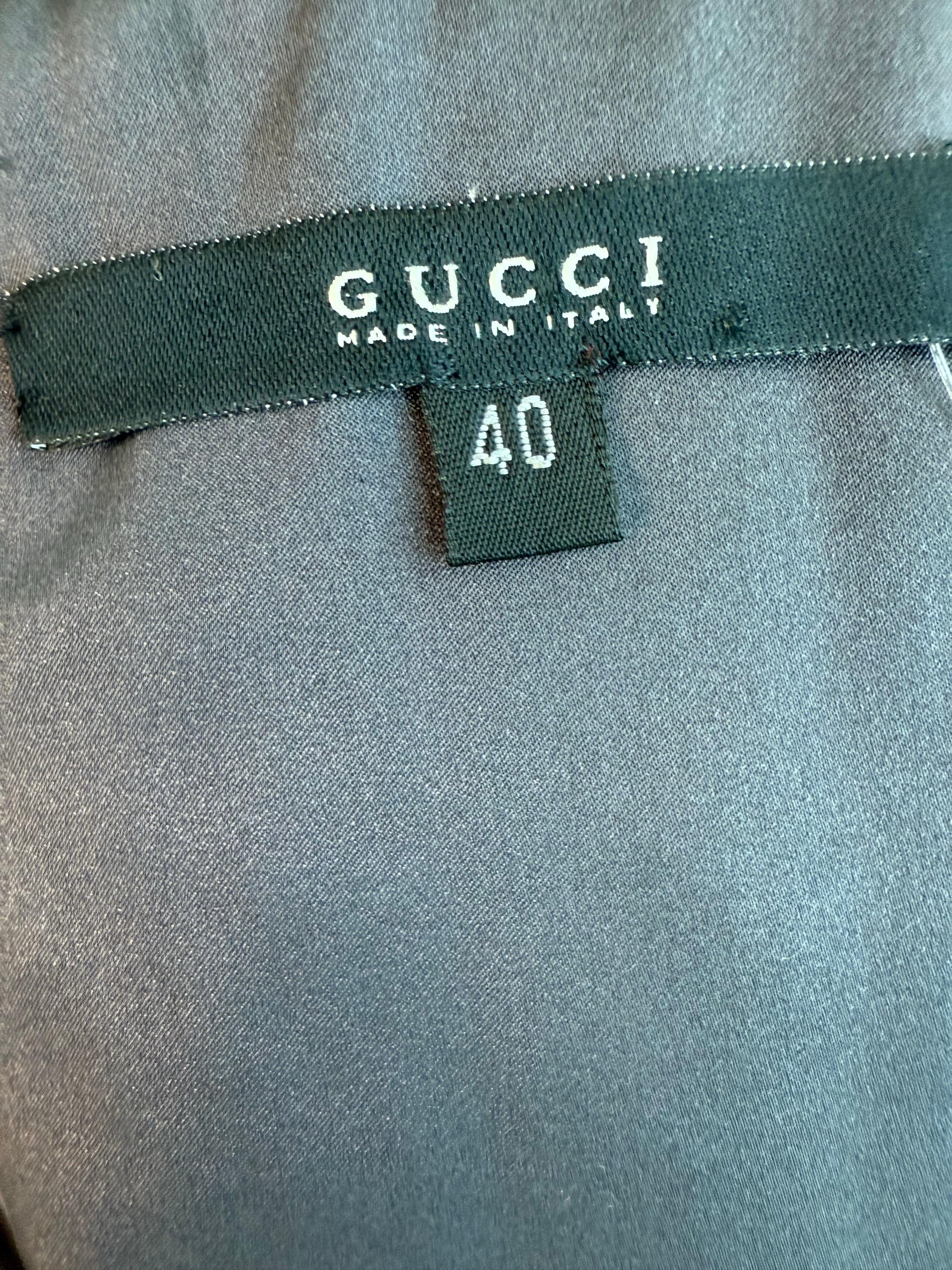 Gucci F/W 2005 Bustier Corset Cutout Back Silk Mini Dress For Sale 15