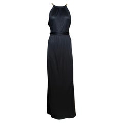 Gucci F/W 2006 Black Jersey Halter Gown
