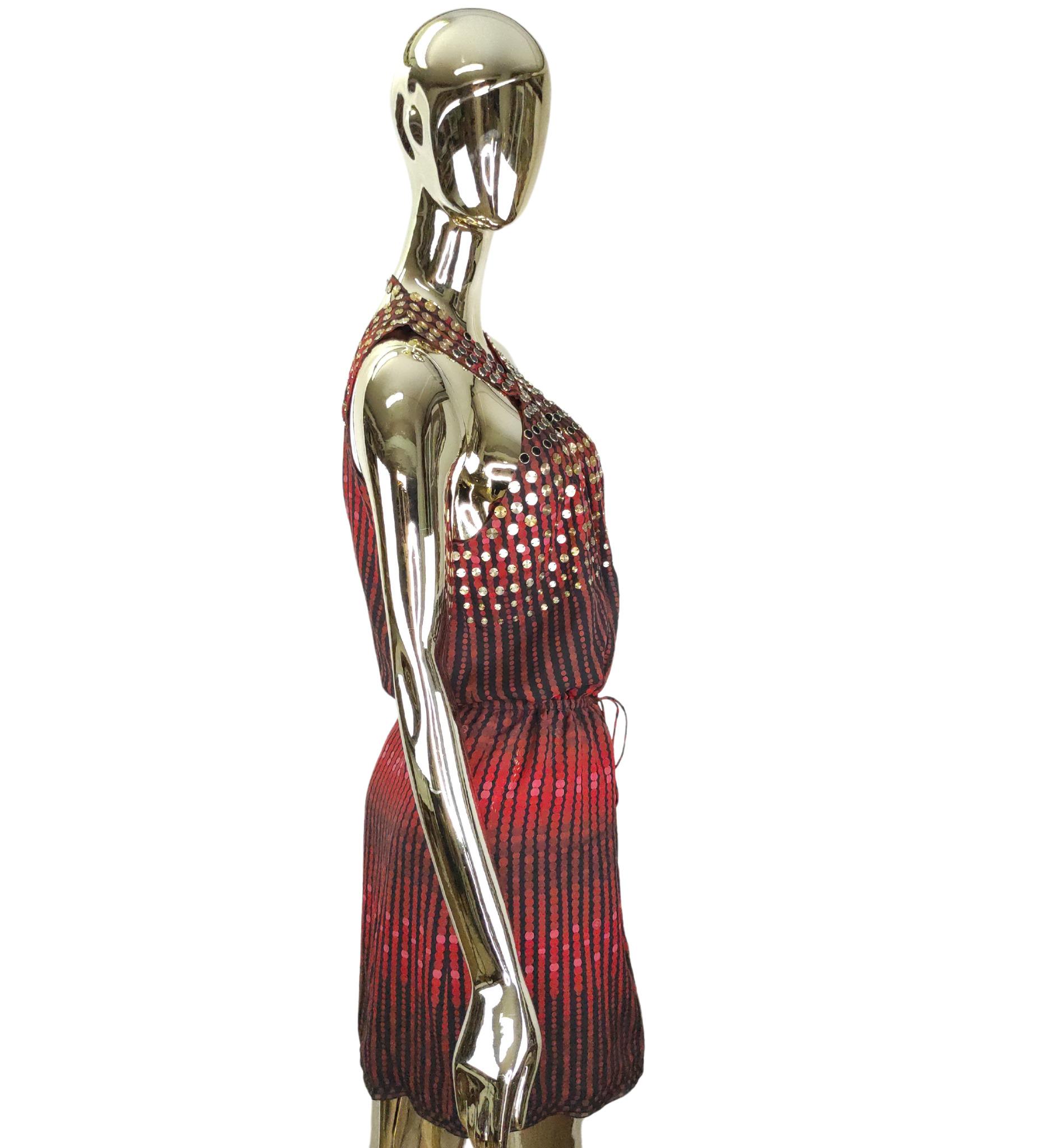 Vestido de seda roja de lunares Gucci F/W 2006 en Bueno estado para la venta en Milano, IT