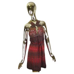 Gucci F/W 2006 polka dot red silk dress