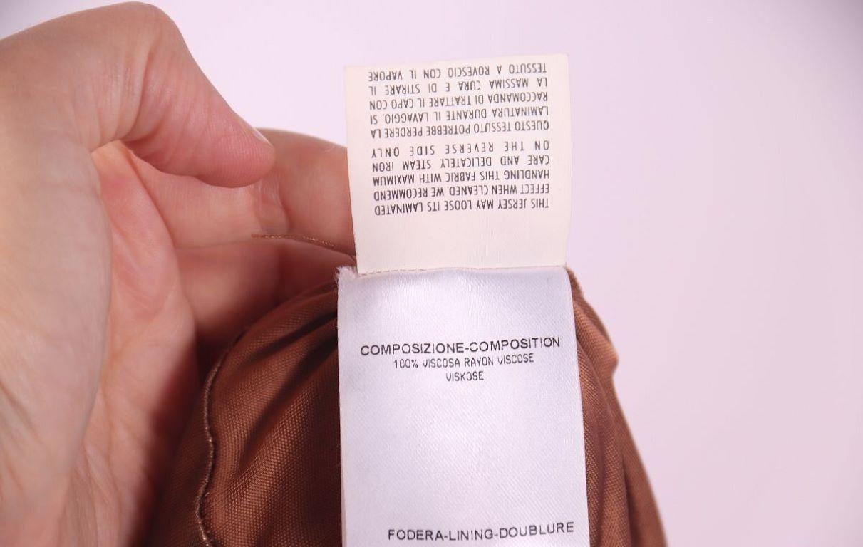 F/W 2006 Gucci Runway Gold Metallic Mini Dress For Sale 5