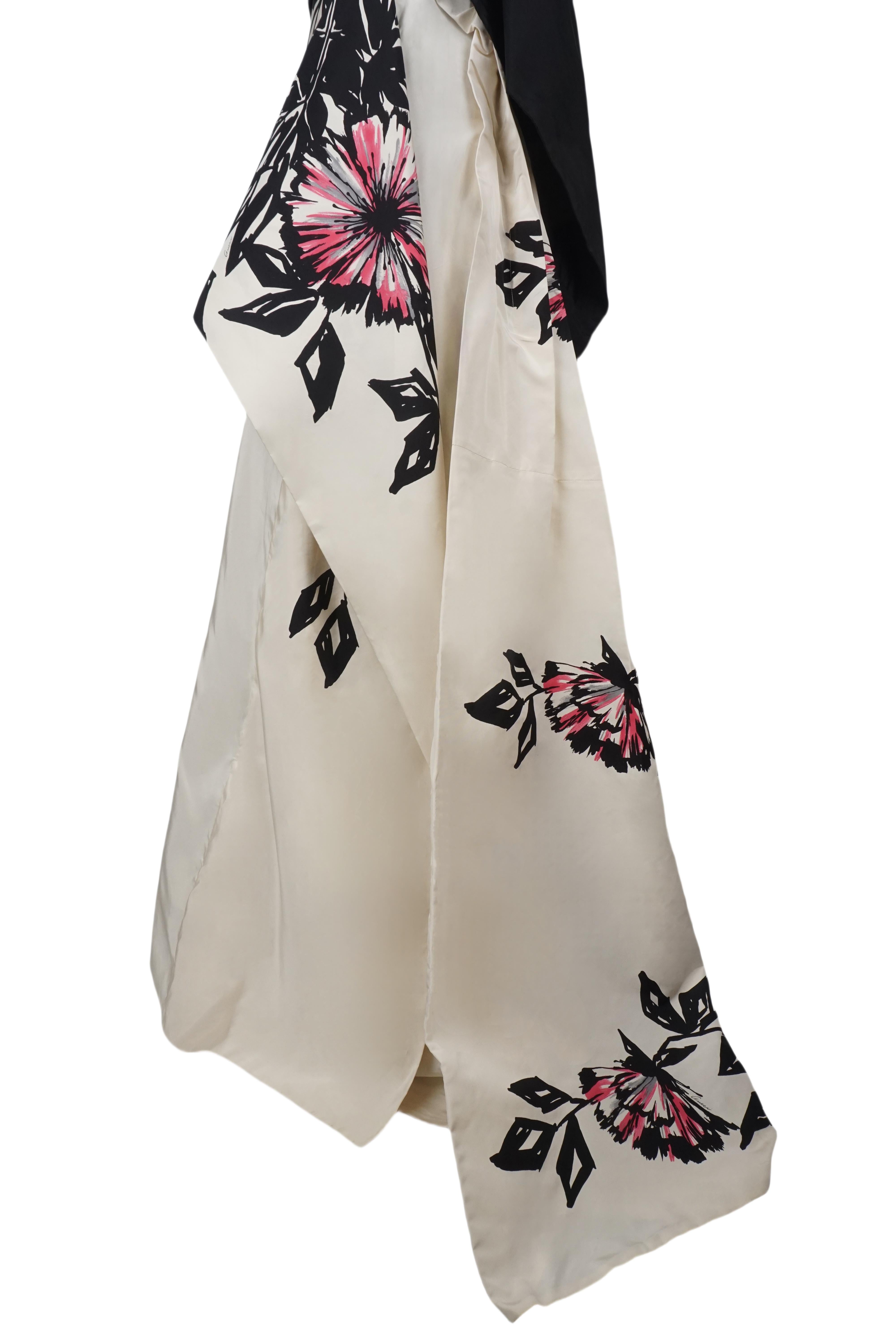 Gucci F/w 2008 Vestito Origami a tubo dipinto di fiori in vendita 6