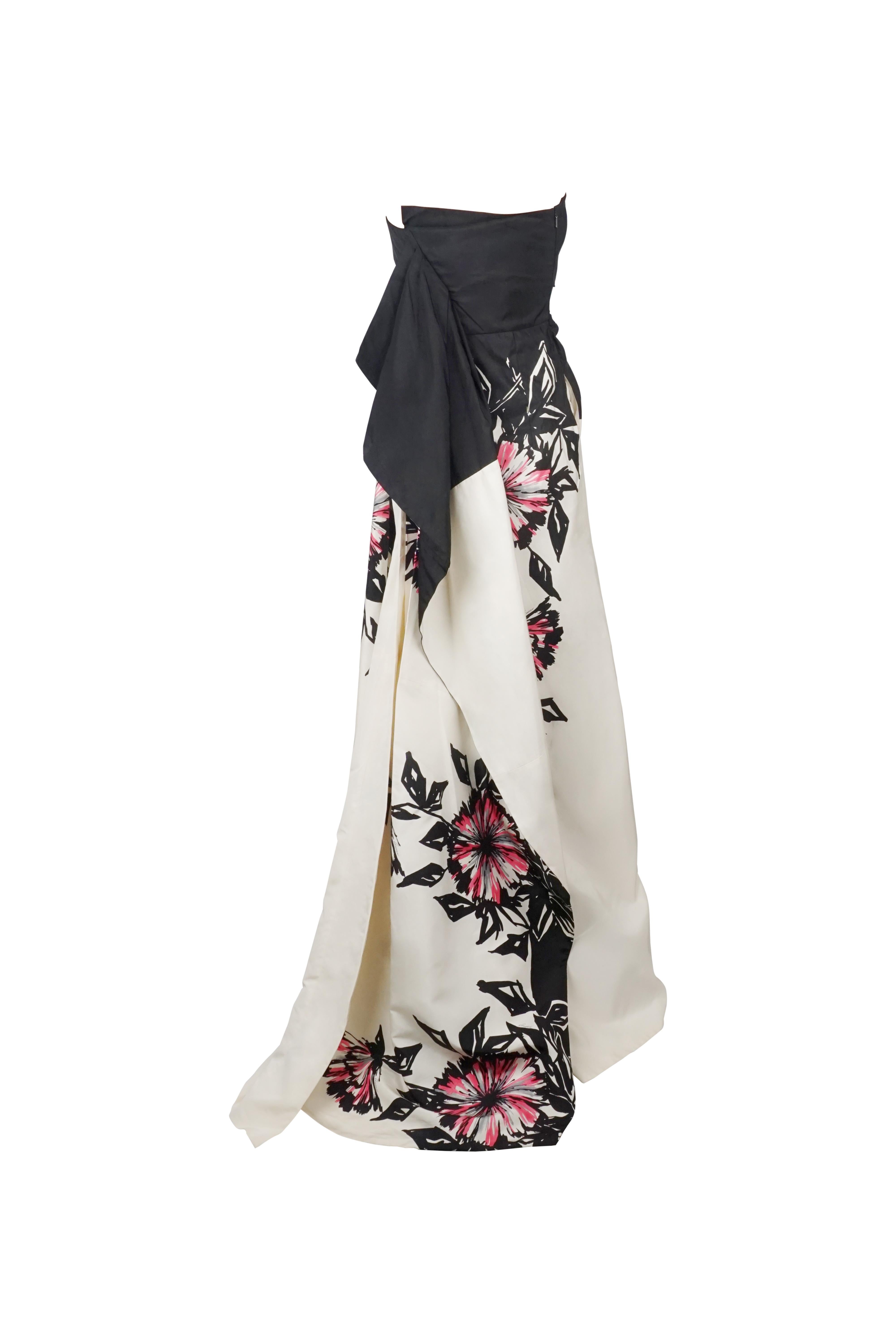 Gucci F/w 2008 Vestito Origami a tubo dipinto di fiori in vendita 2