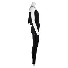 Gucci F/W 2009 Frida Giannini Runway Black Open-Back Cowl Jumpsuit IT 38