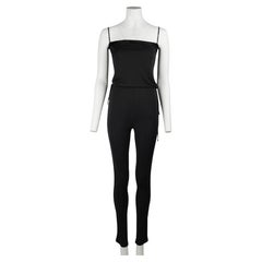 Gucci F/W 2009 Frida Giannini Runway Black Open-Back Cowl Jumpsuit IT 38