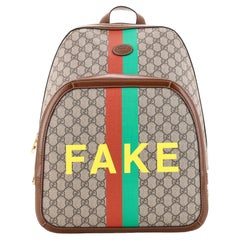 Gucci Fake/Not Backpack Printed GG Coated Canvas Medium