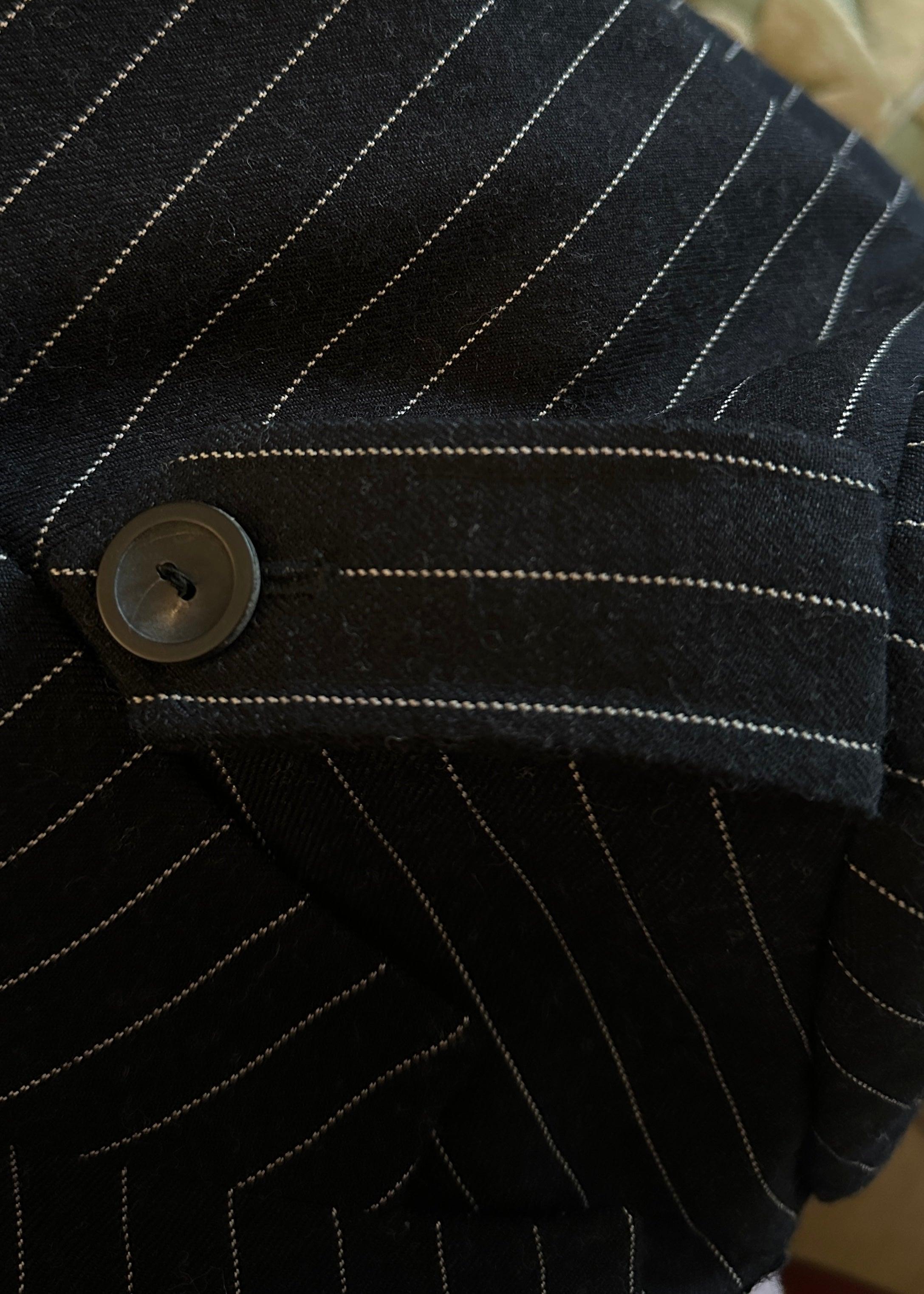 Gucci Fall 1996 Runway Pinstripe Jacket & Pant Suit Set 7