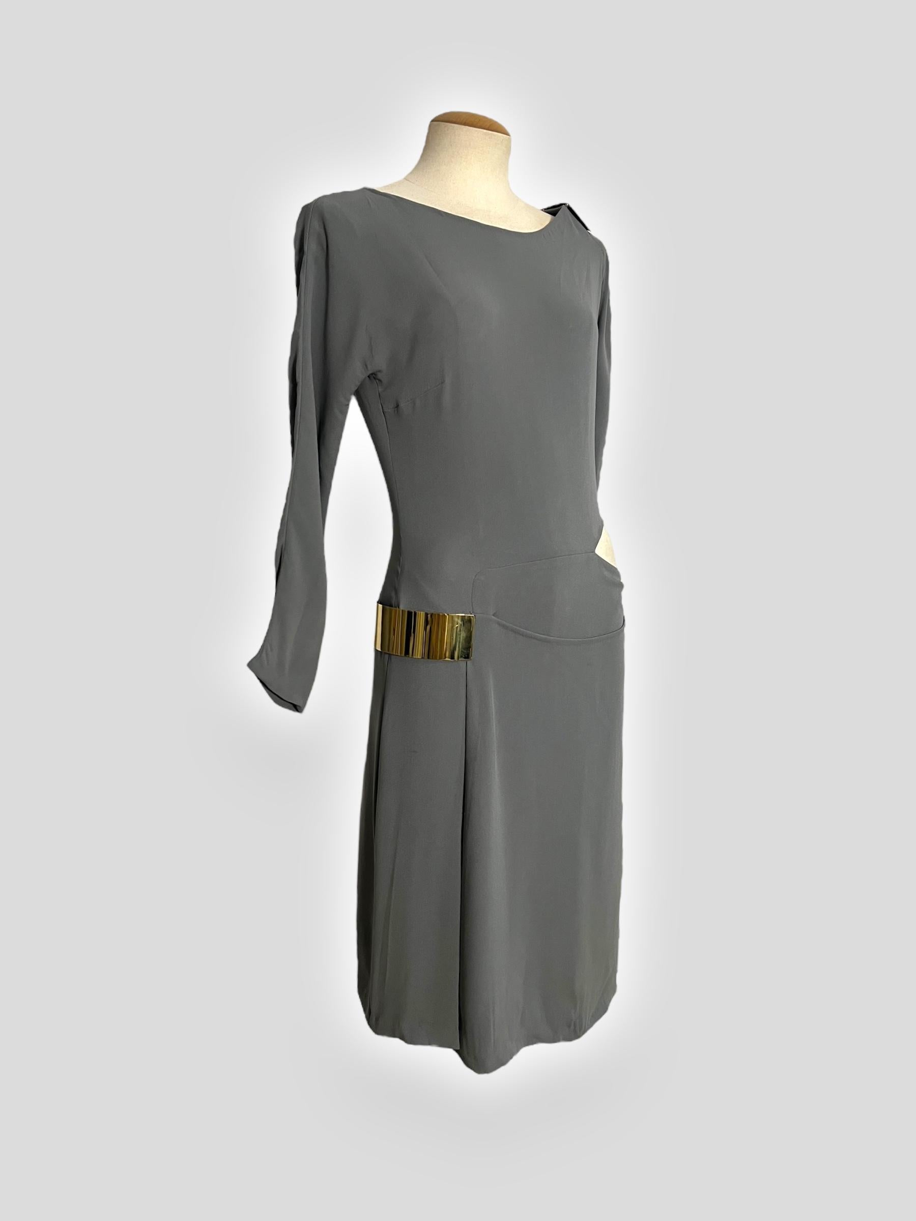 Gucci Fall 2010 Runway Cut-Out Silk Dress For Sale 1