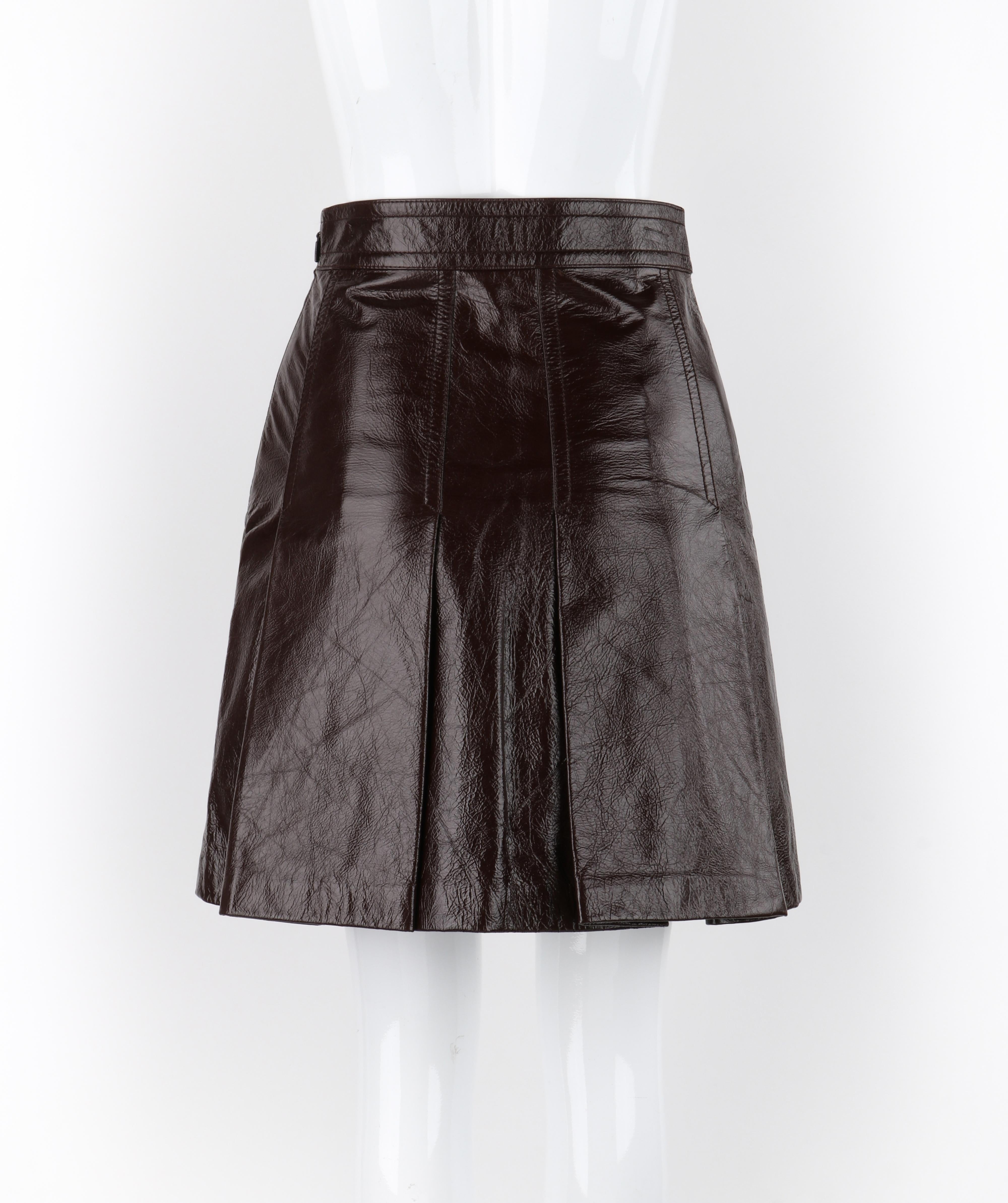 gucci leather skirt
