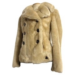 Gucci Faux Fur Double-Breasted Coat, runway Fall/Winter 1996