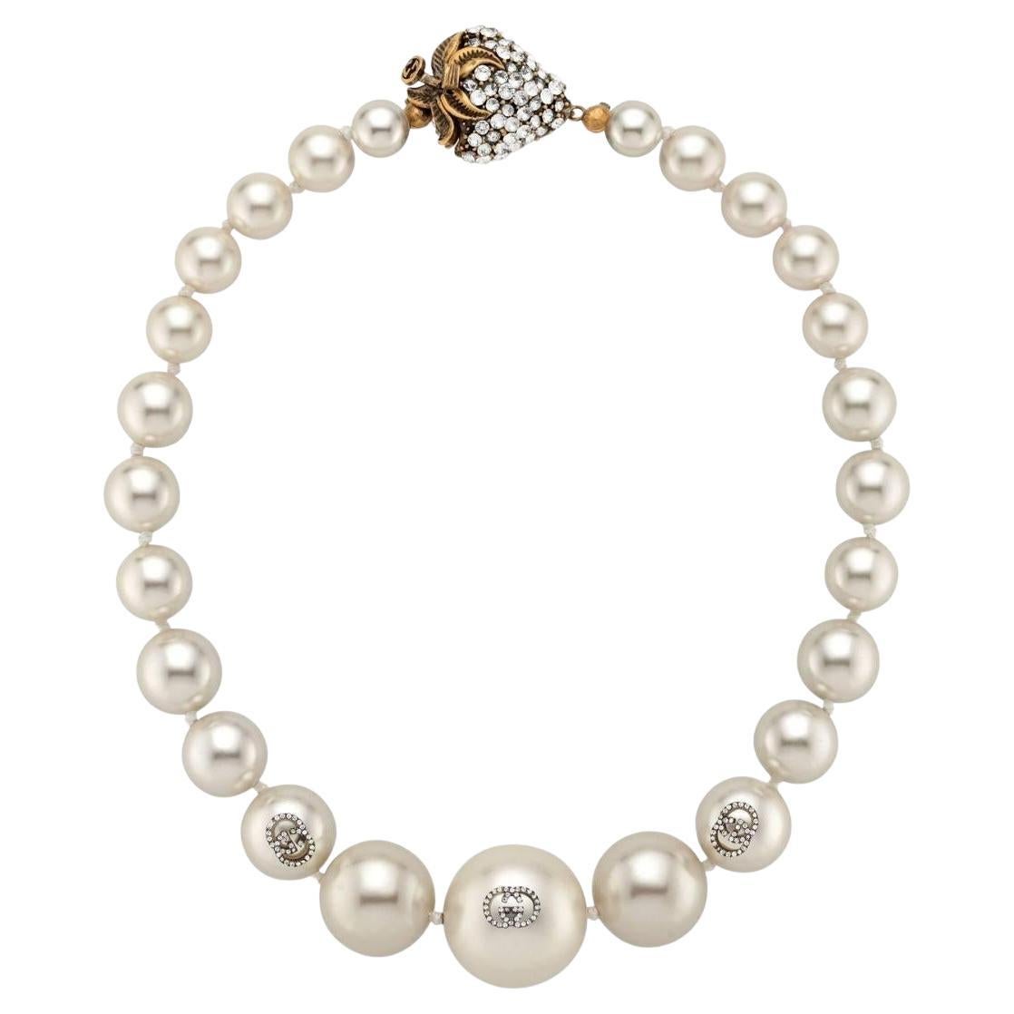 Gucci Faux Pearl Necklace