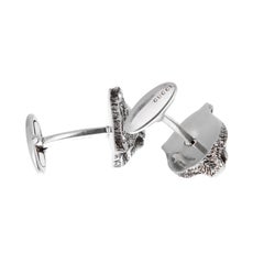 Gucci Feline Head Aged Sterling Silver Cufflinks