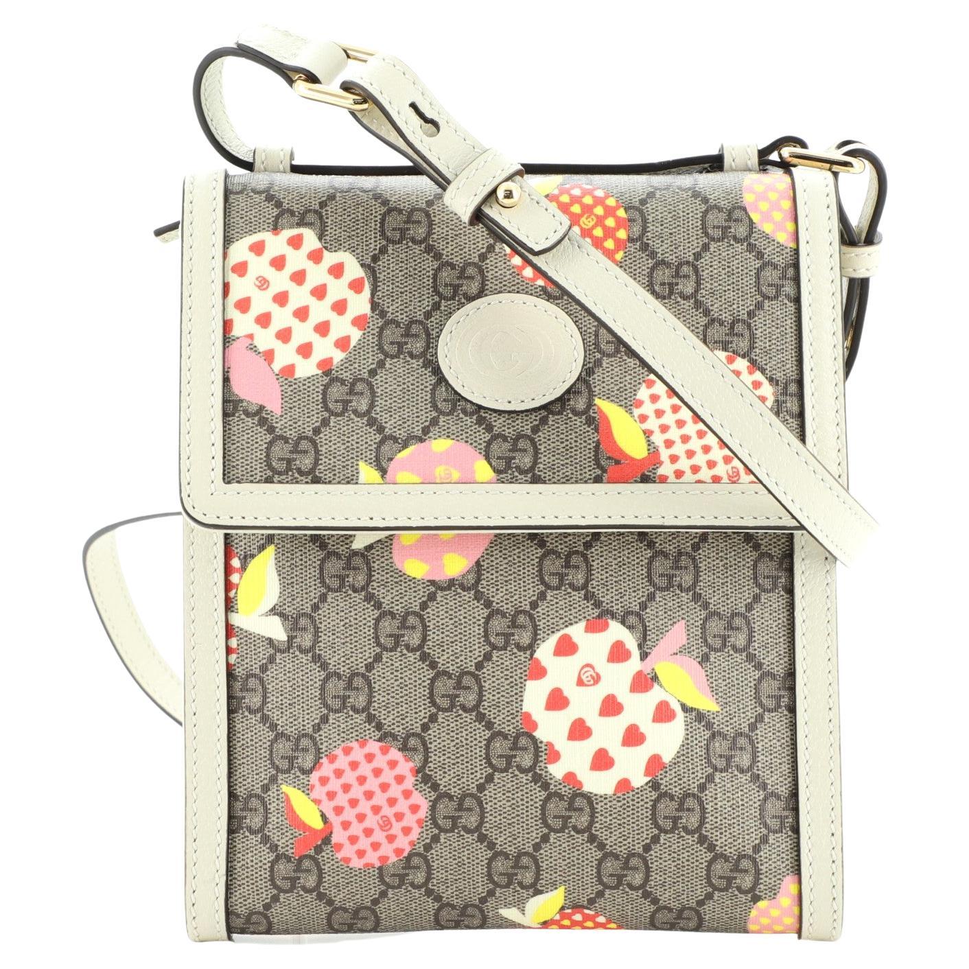 Gucci Flap Crossbody Bag Printed GG Coated Canvas Small