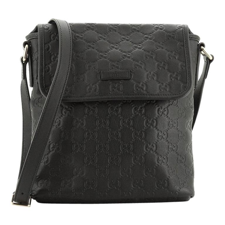 Gucci Flap Messenger Bag Guccissima Leather Small at 1stDibs