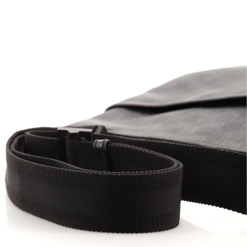 Gucci flache Messenger Bag GG beschichtetem Segeltuch groß 2