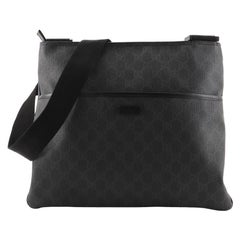 Gucci Flat Messenger Bag GG Coated Canvas Large