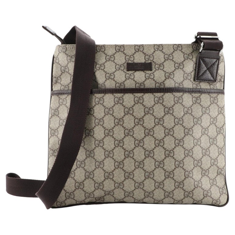 Gucci Zip Top Messenger Bag GG Coated Canvas Small at 1stDibs