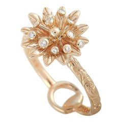 Gucci Flora - Bague en or rose 18 carats et diamants